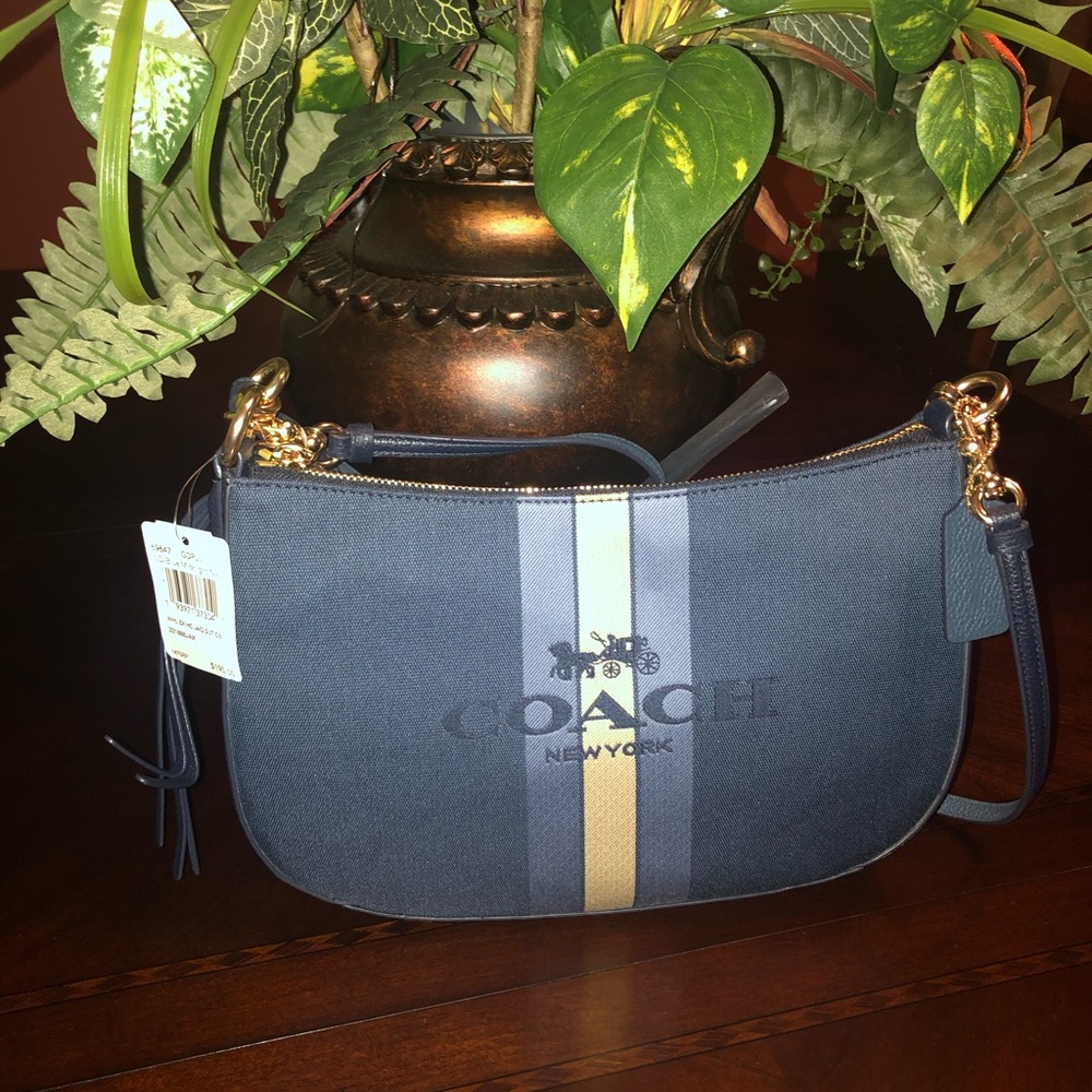 Coach Horse And Carriage Jacquard Sutton Crossbody